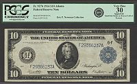 Fr.927b, 1914 $10 Atlanta Federal Reserve Note, Very Fine, PCGS-30a